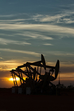 Sunset Derricks