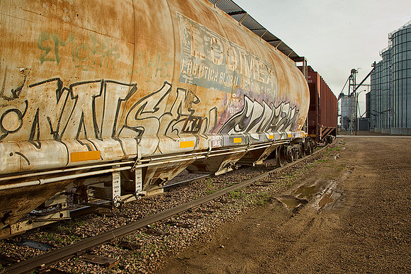 Graffiti on Train